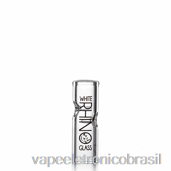 Vape Eletronico Pontas De Vidro Rinoceronte Branco Ponta De Vidro Redonda [xl]
